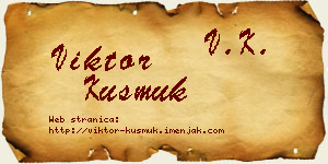 Viktor Kusmuk vizit kartica